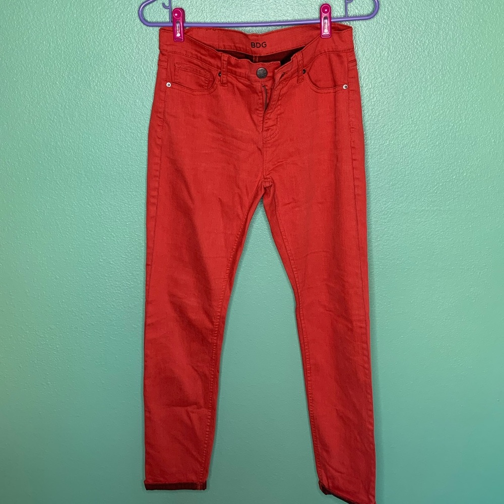 BDG Red Skinny Jeans